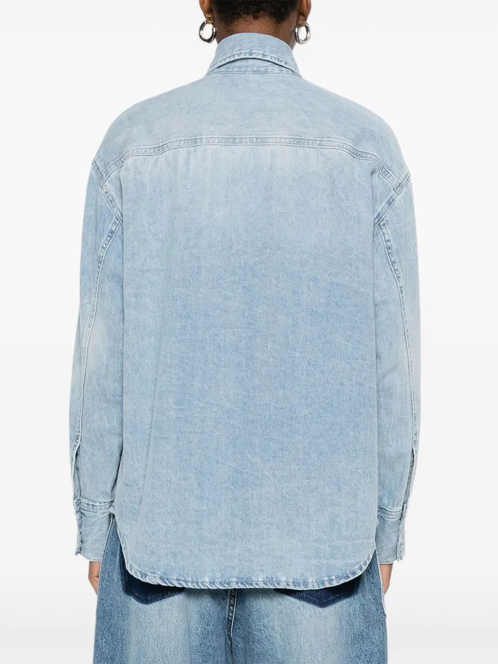 LOIS JEANS Denim blouse Blauw