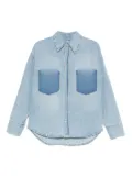 LOIS JEANS two-tone denim shirt - Blue
