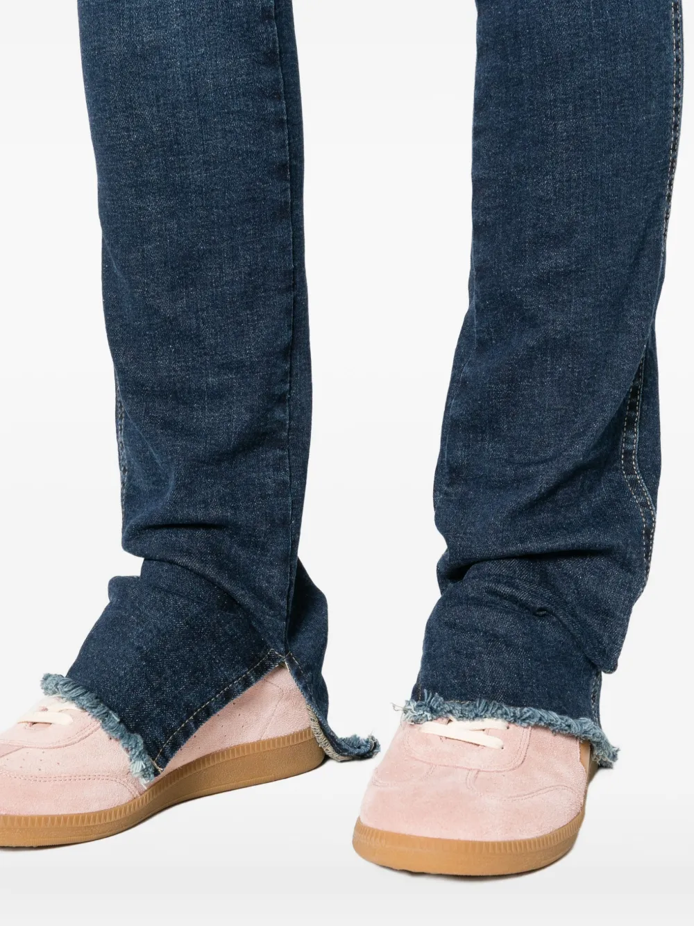 Lois Jeans Slit-hem Jeans In Blue
