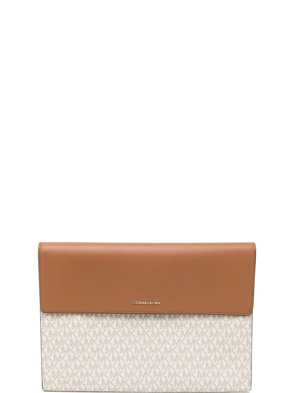 Michael Kors Jet Set Signature Logo Laptop Case In Neutral