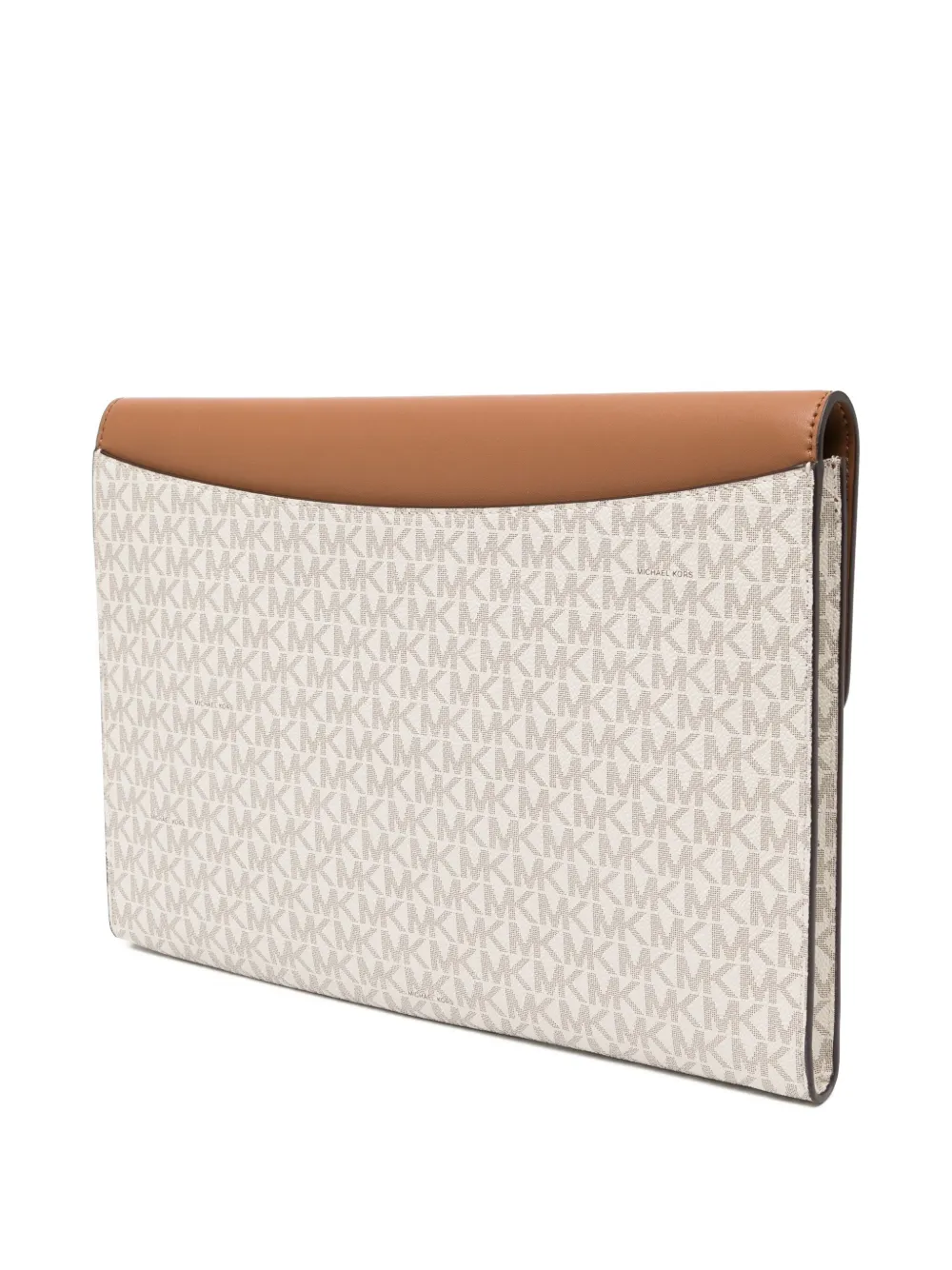 Michael Kors jet set signature logo laptop case - Beige