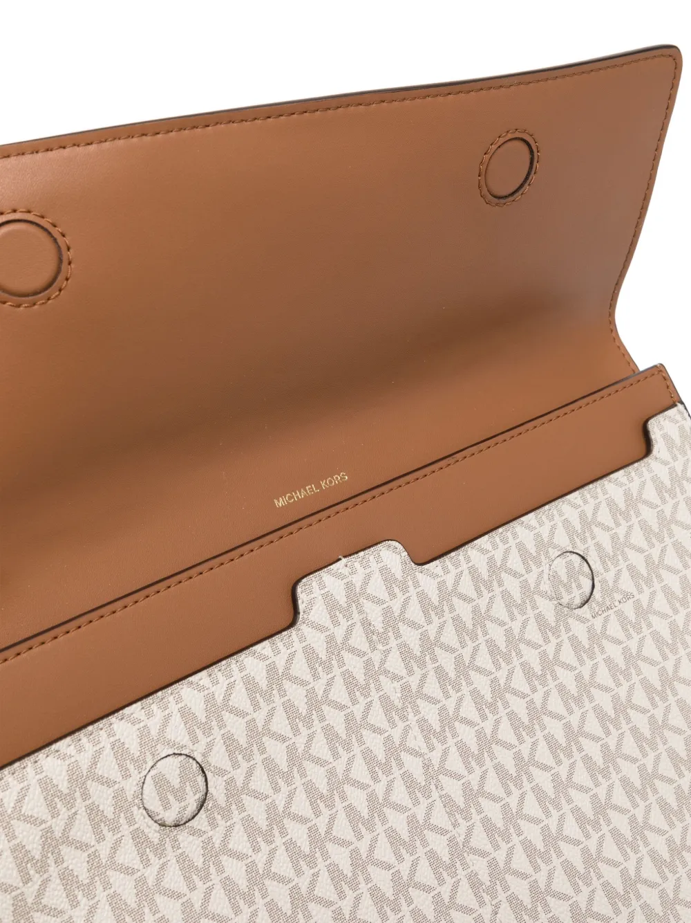 Michael Kors Jet Set Signature Logo Laptop Case In Neutral