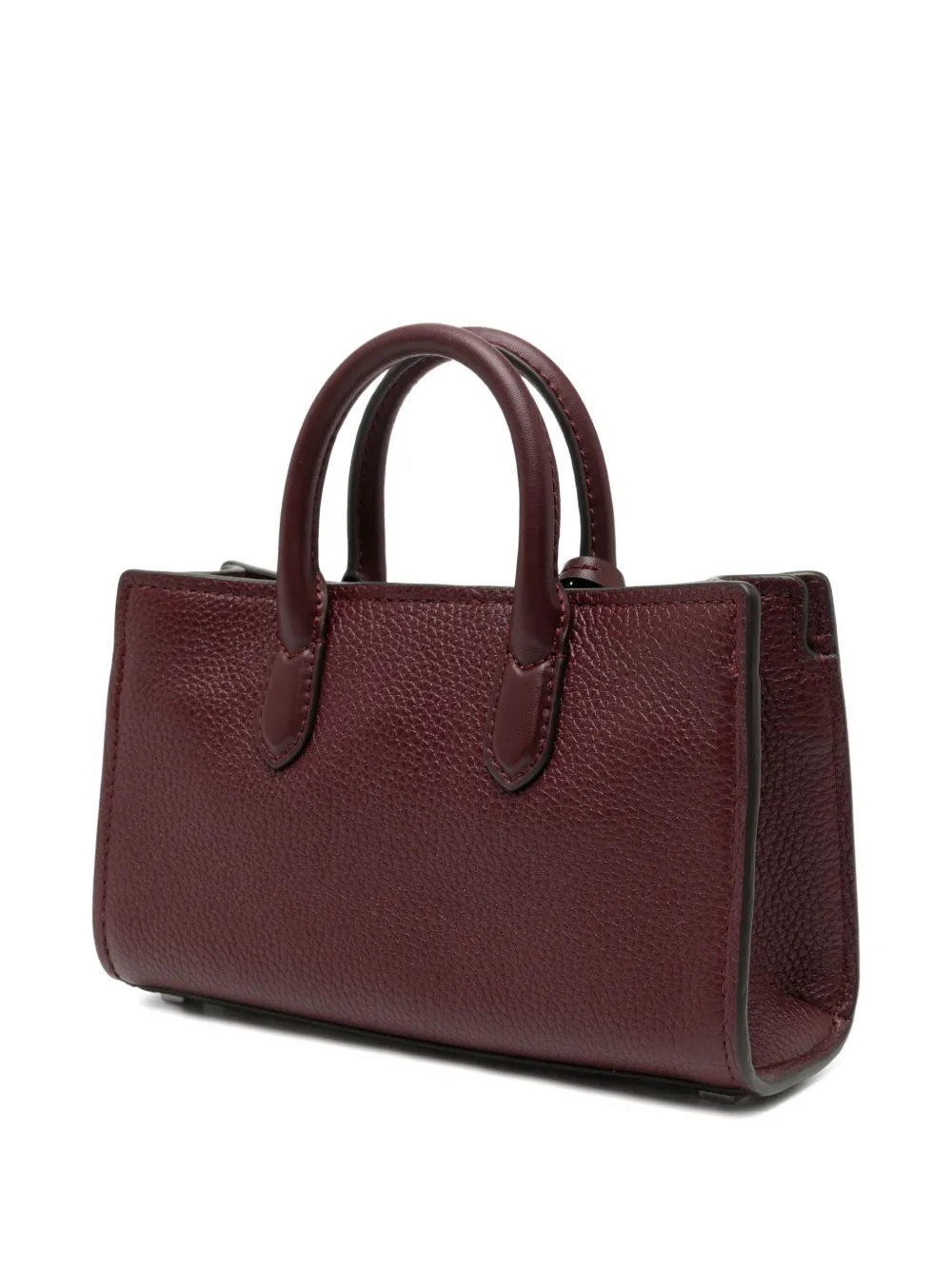Michael Kors Scarlett Hammered Leather Handbag In Red