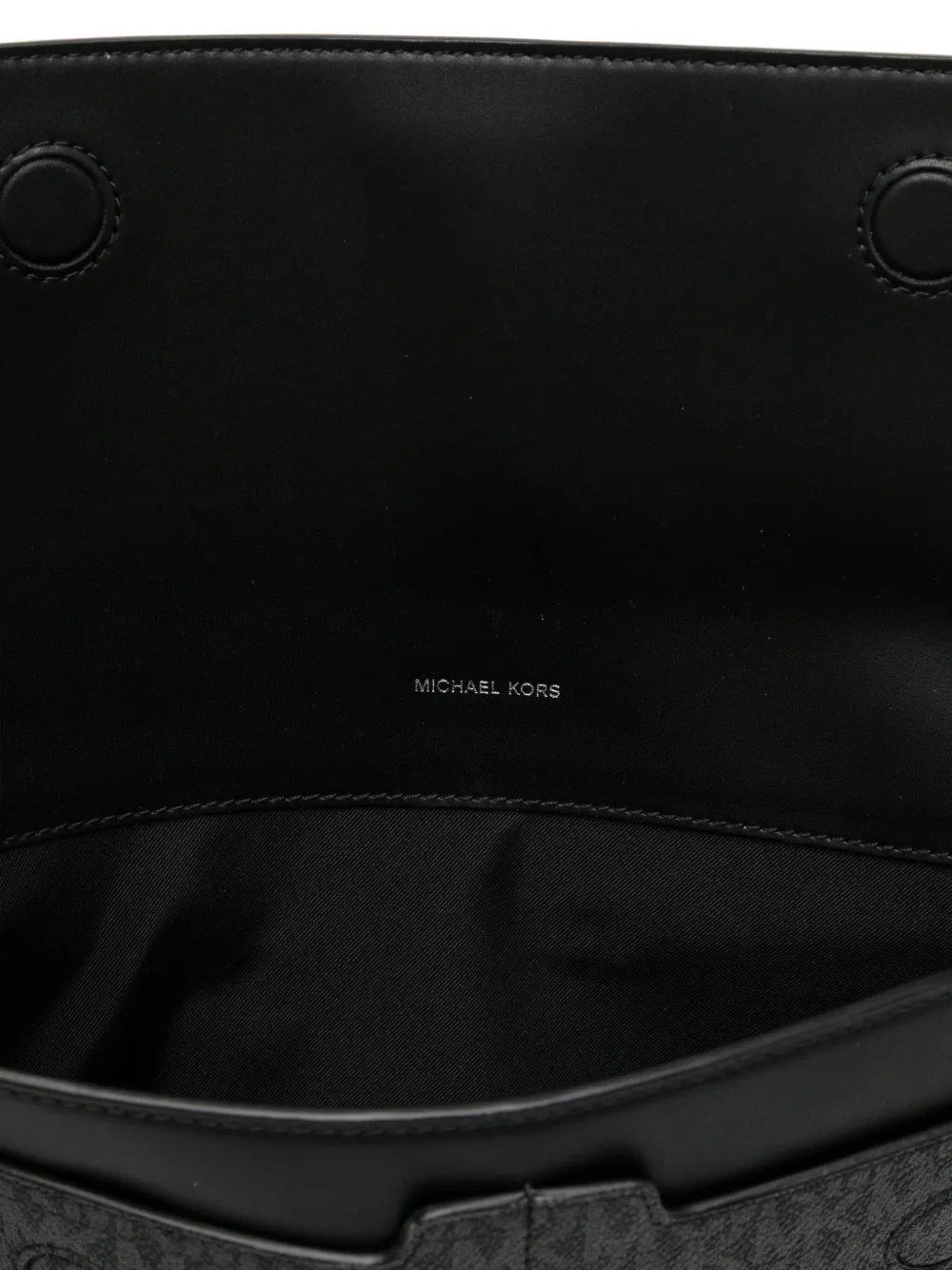 Michael Kors Signature-logo Laptop Bag In Black