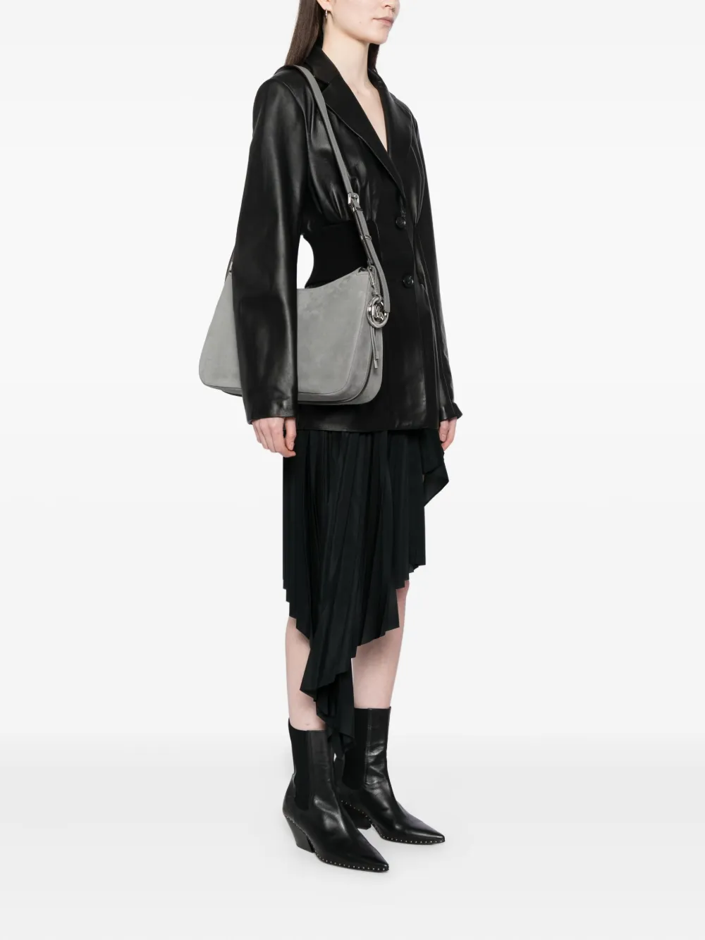 Michael Kors Medium Nolita schoudertas - Grijs