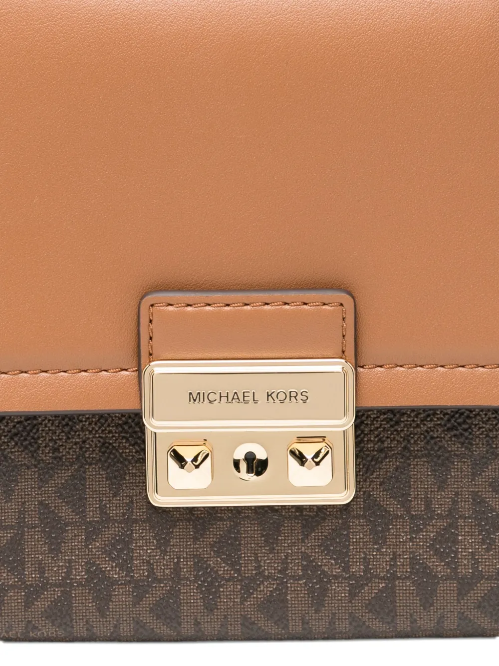 Michael Kors Crossbodytas met monogramprint Bruin