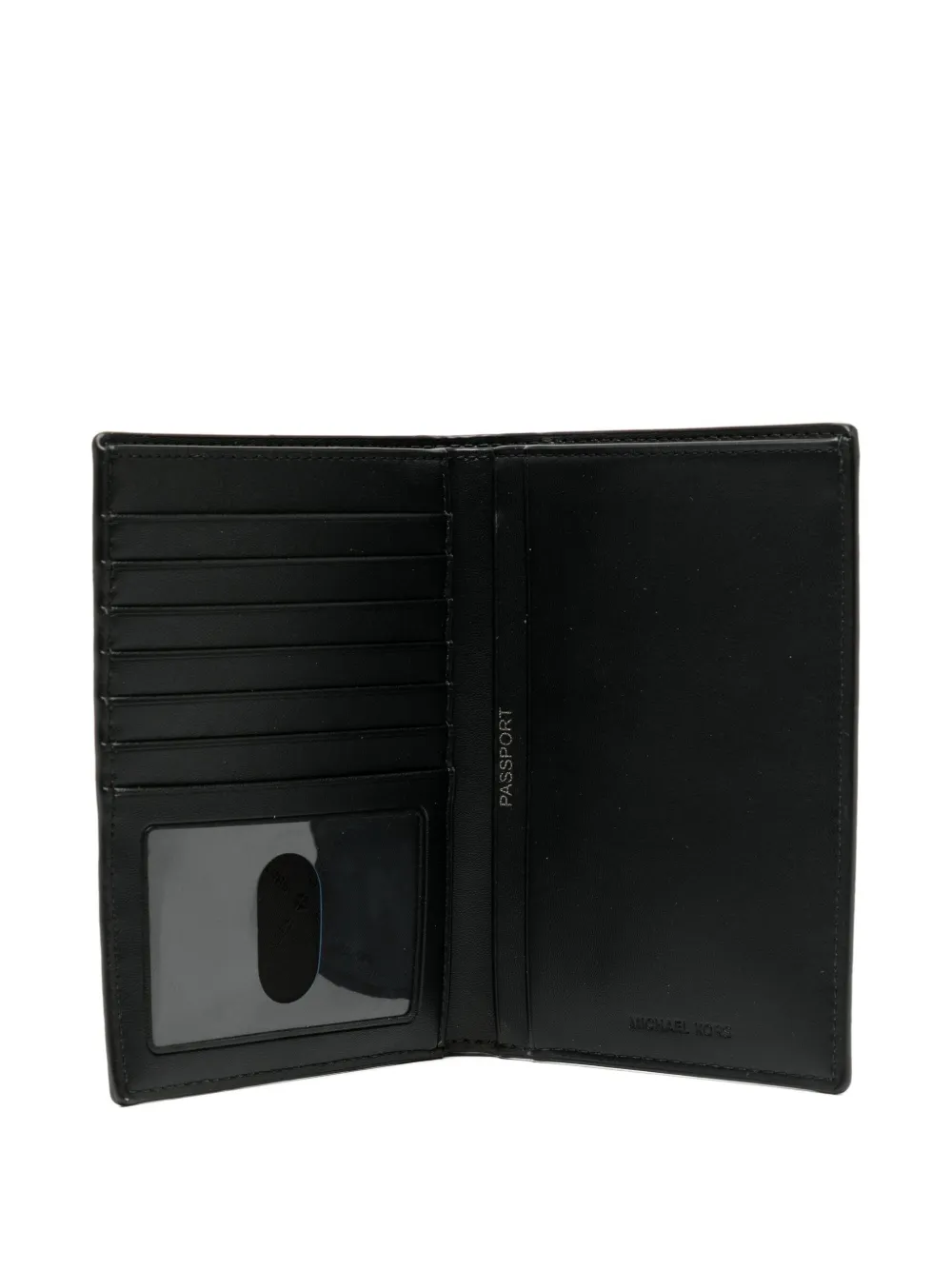 Michael Kors Hudson leren portemonnee Zwart