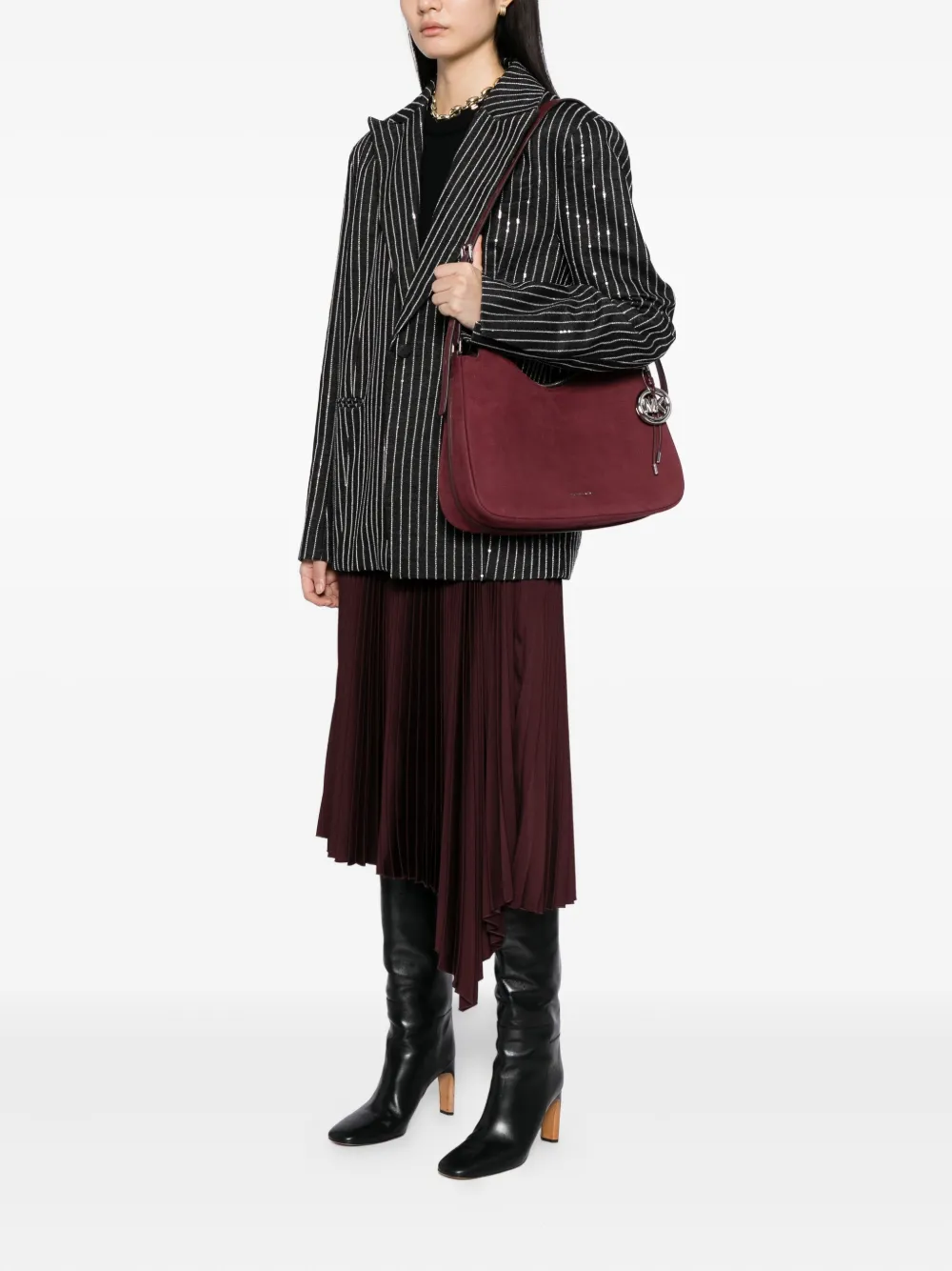 Michael Kors Medium Nolita schoudertas - Rood