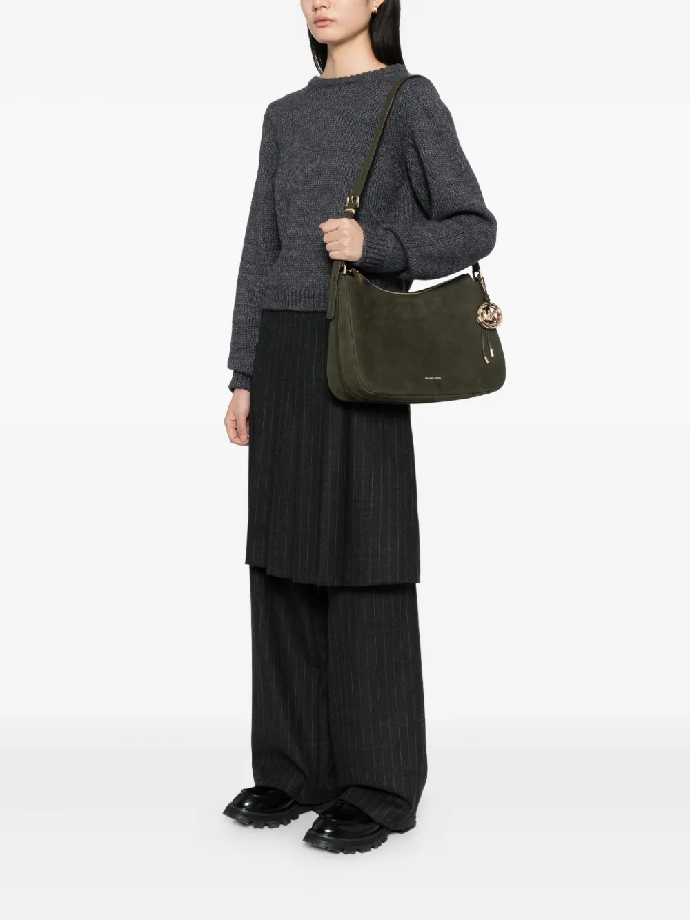 Michael Kors Medium Nolita schoudertas - Groen