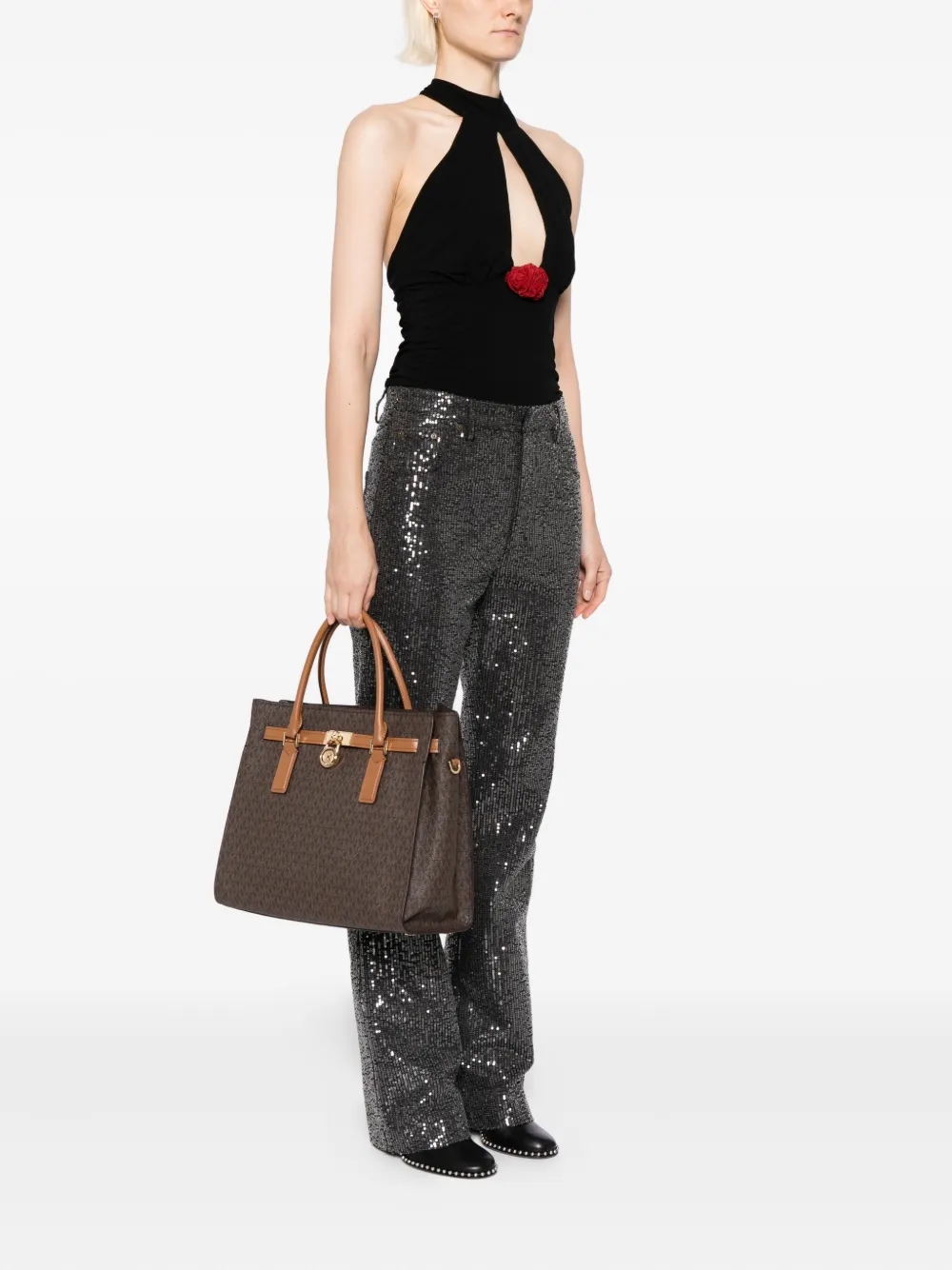 Michael Kors Hamilton Moderne grote shopper - Bruin