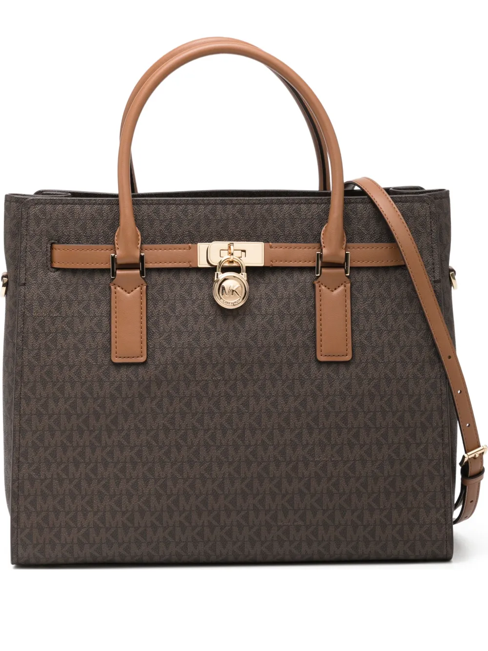 Michael Kors Hamilton Moderne ハンドバッグ L - ブラウン Michael Kors Hamilton Moderne ハンドバッグ L - ブラウン
