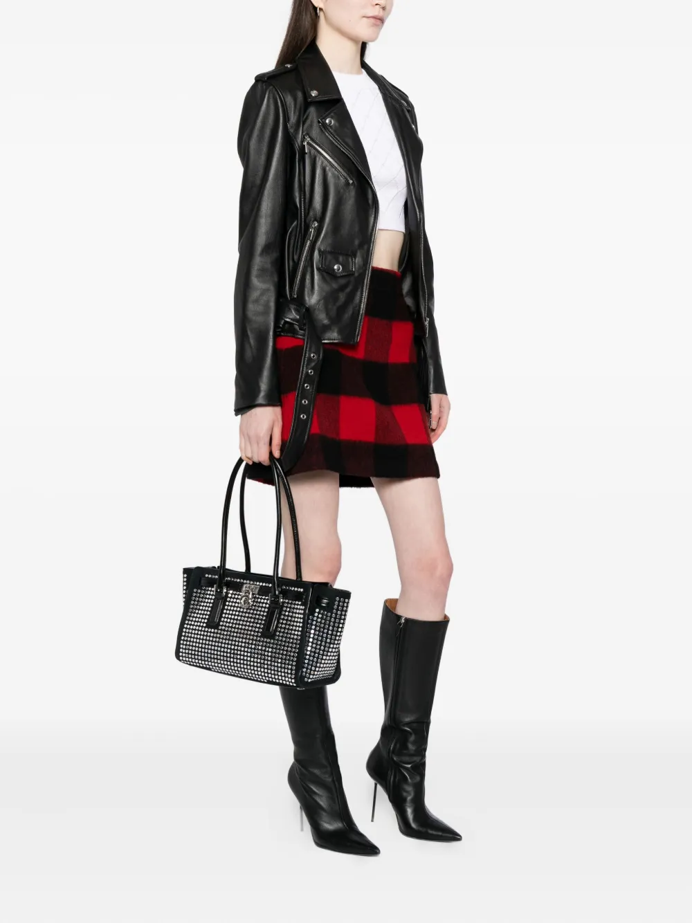 Michael Kors Kleine Hamilton Moderne schoudertas - Zwart