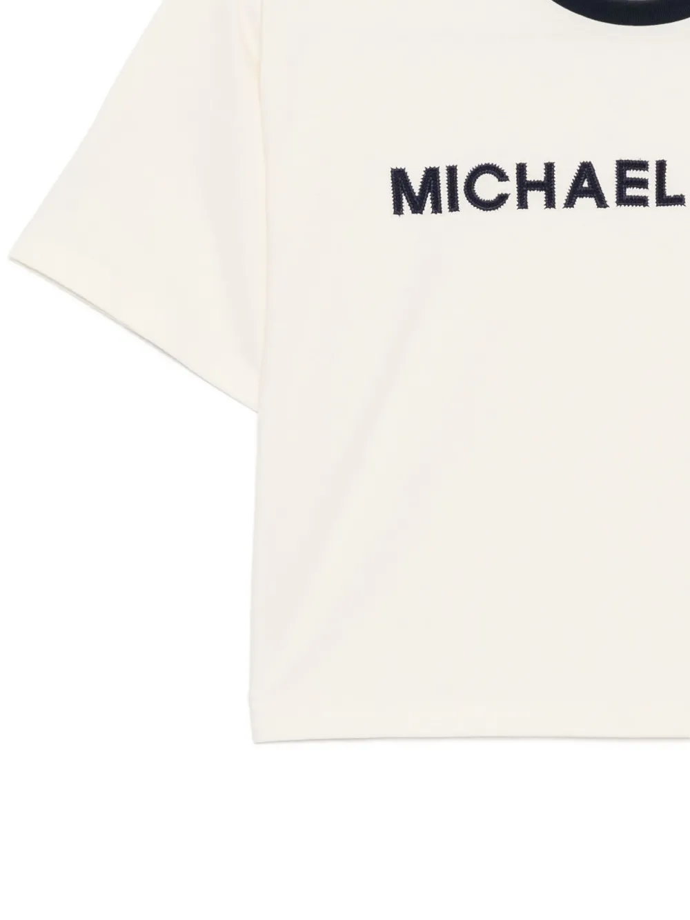 Michael Kors Logo-embroidered T-shirt In White