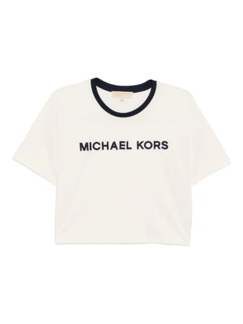 Michael Kors logo-embroidered T-shirt