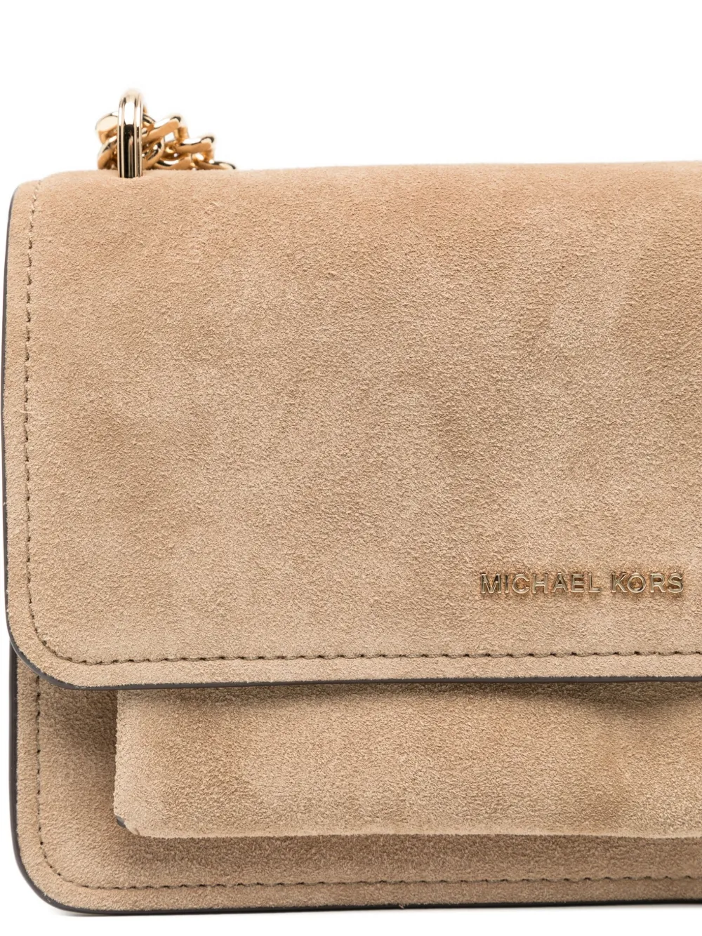 Michael Kors Grote Claire schoudertas Beige