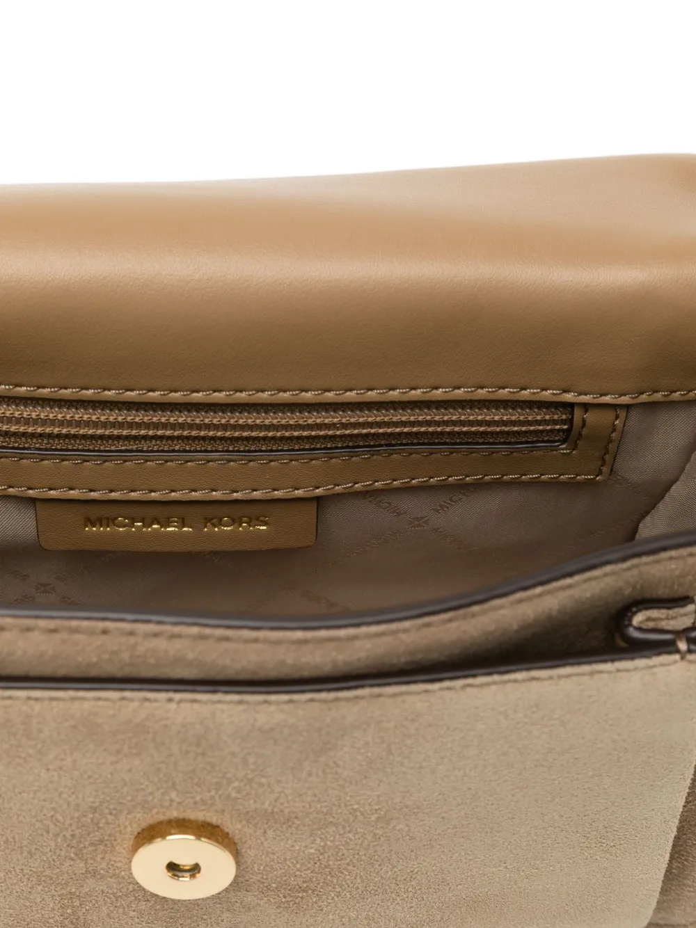 Michael Kors Grote Claire schoudertas Beige