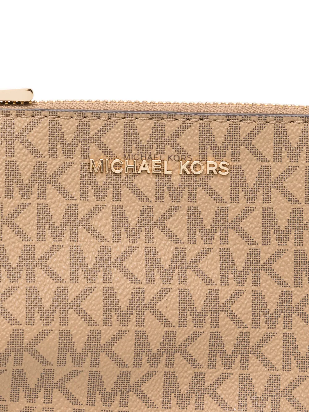 Michael Kors Mini-tas met monogramprint Bruin