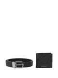 Michael Kors monogram wallet and belt set - Black