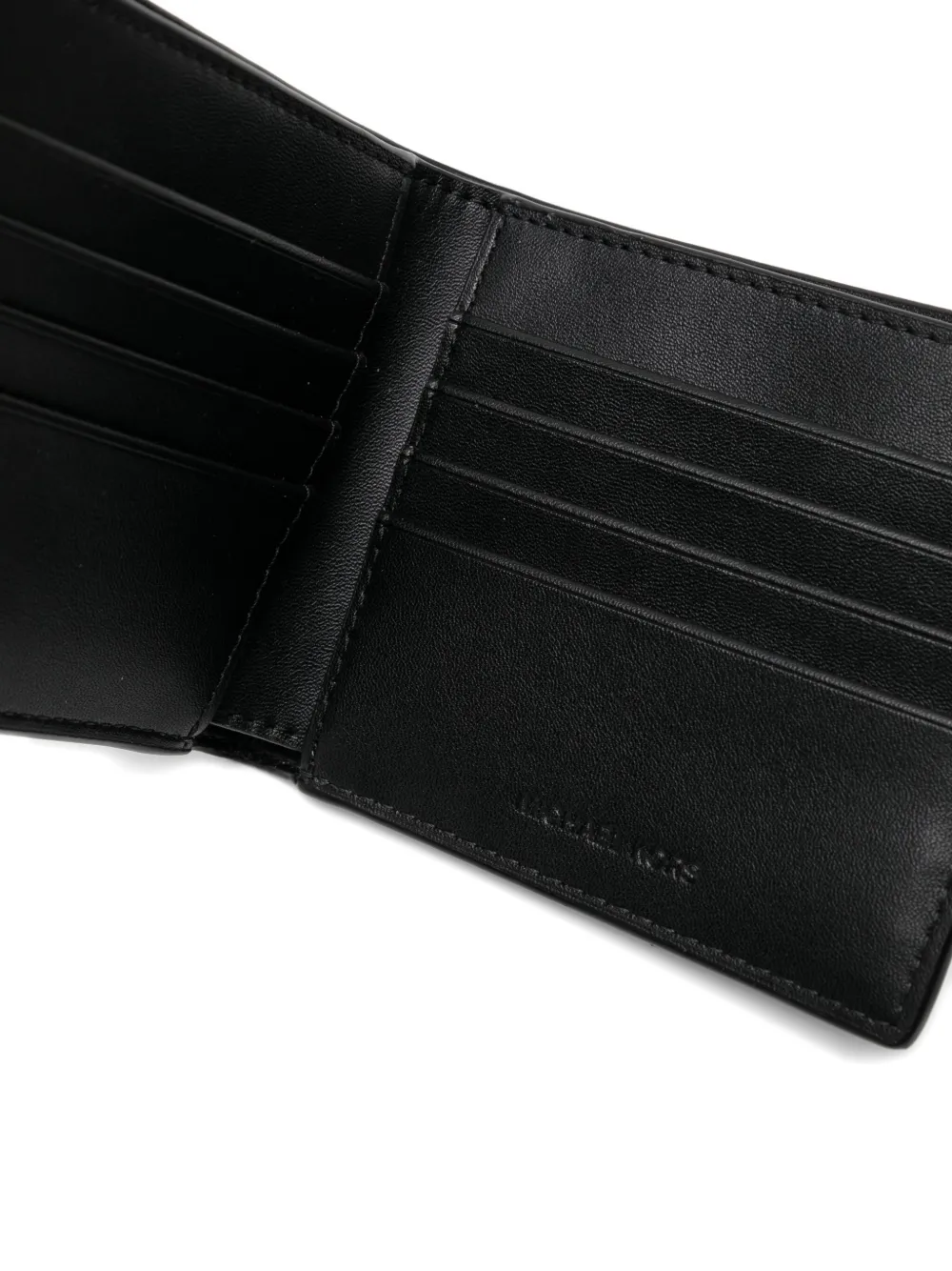 Michael Kors Monogram Wallet And Belt Set In Black