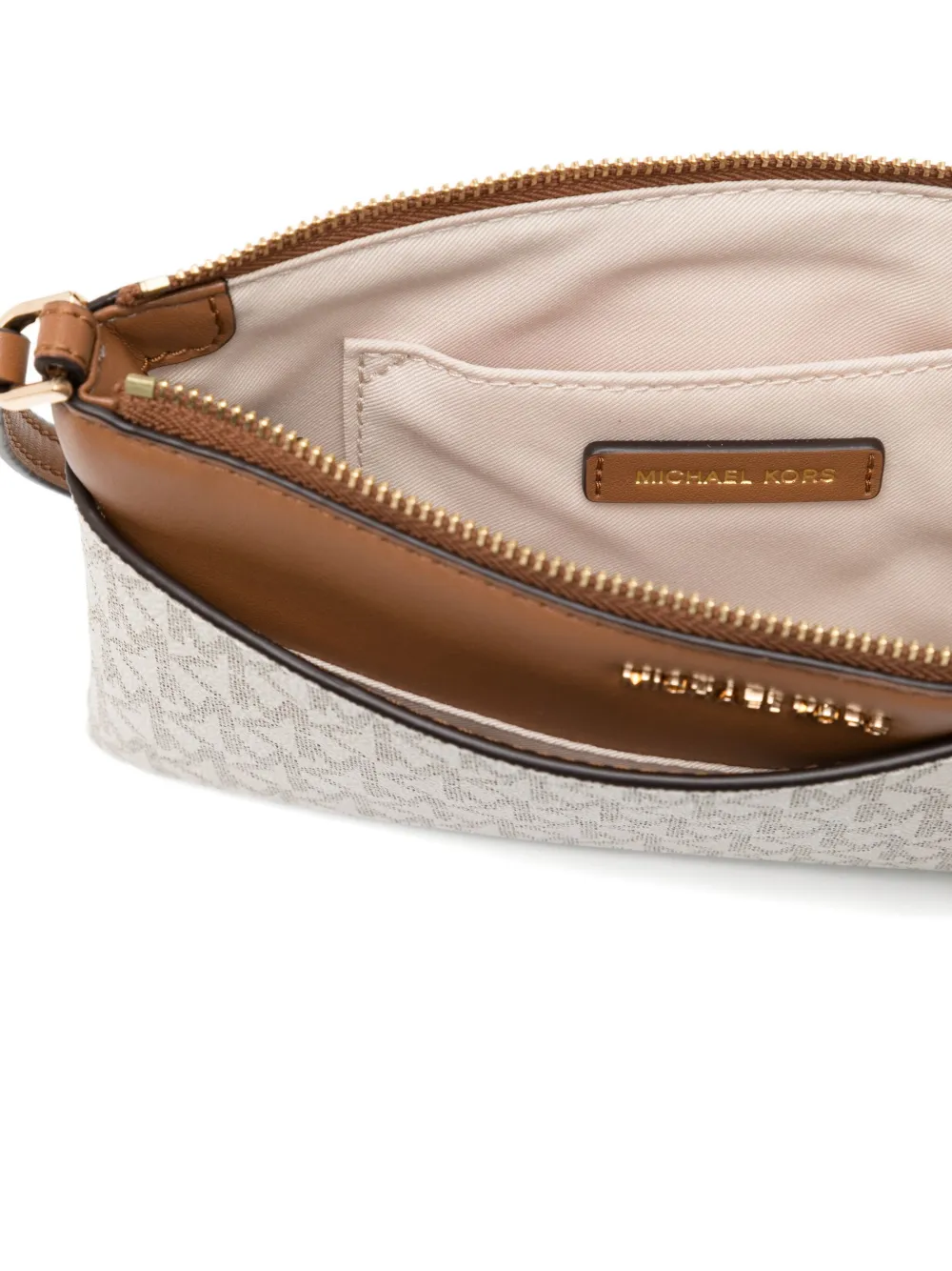 Michael Kors Wristlet Shoulder Bag In Brown