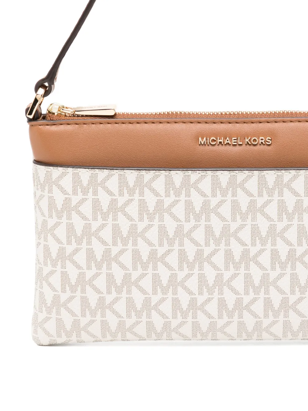 Michael Kors Wristlet Shoulder Bag In Brown
