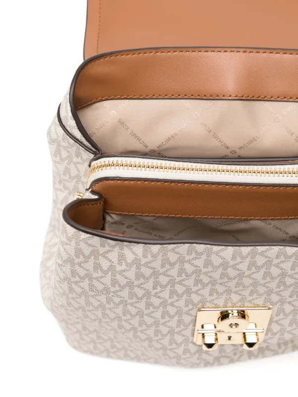 Michael Kors Tribeca backpack Tribeca Small Quilted Leather Backpack in CRIMSON - Sale  main image 4