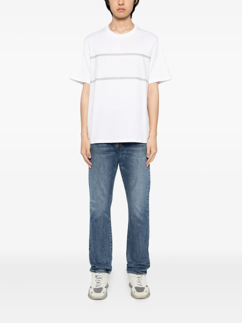Michael Kors Gestreept T-shirt - Wit