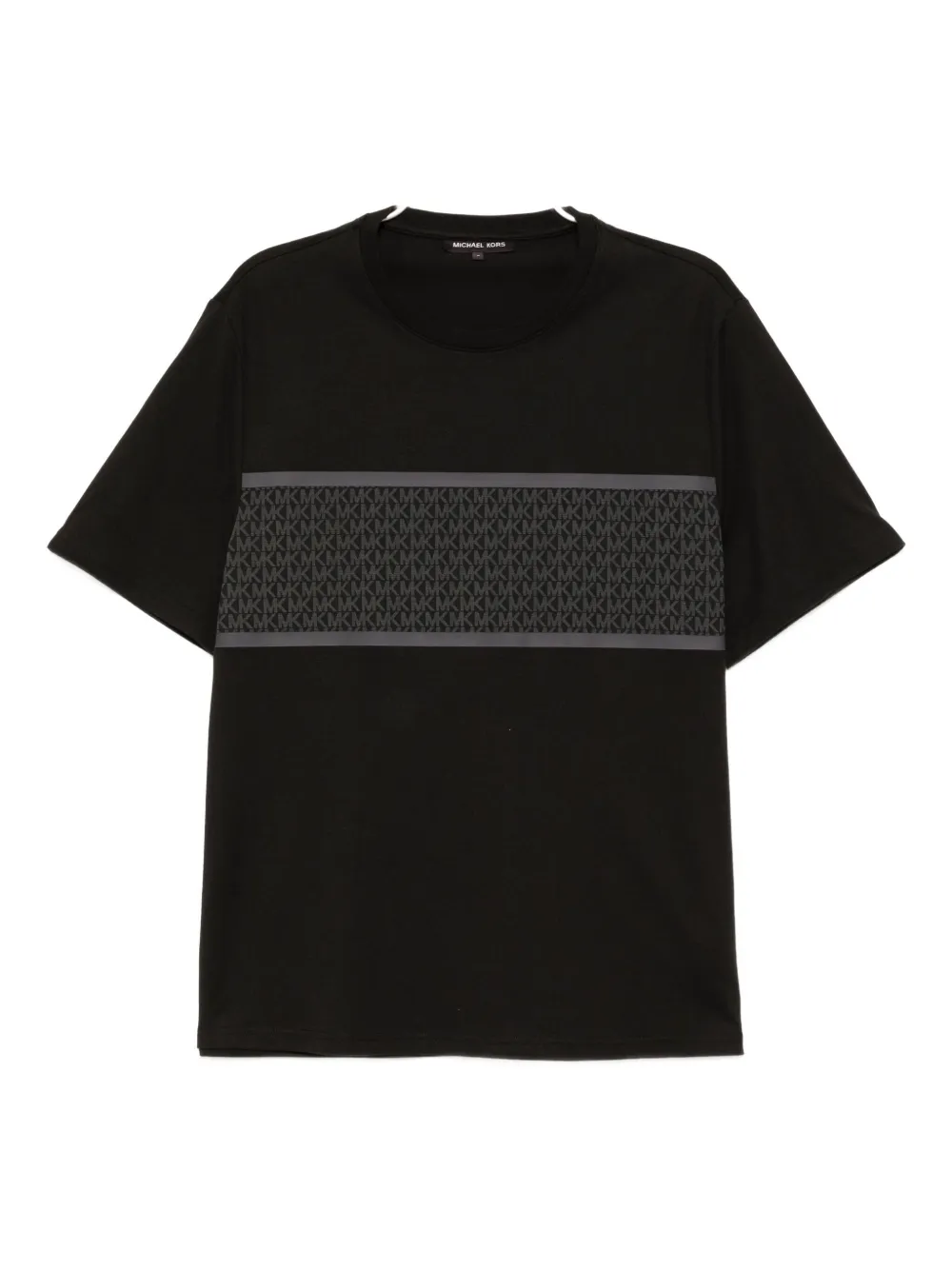 Michael Kors Striped T-shirt In Black