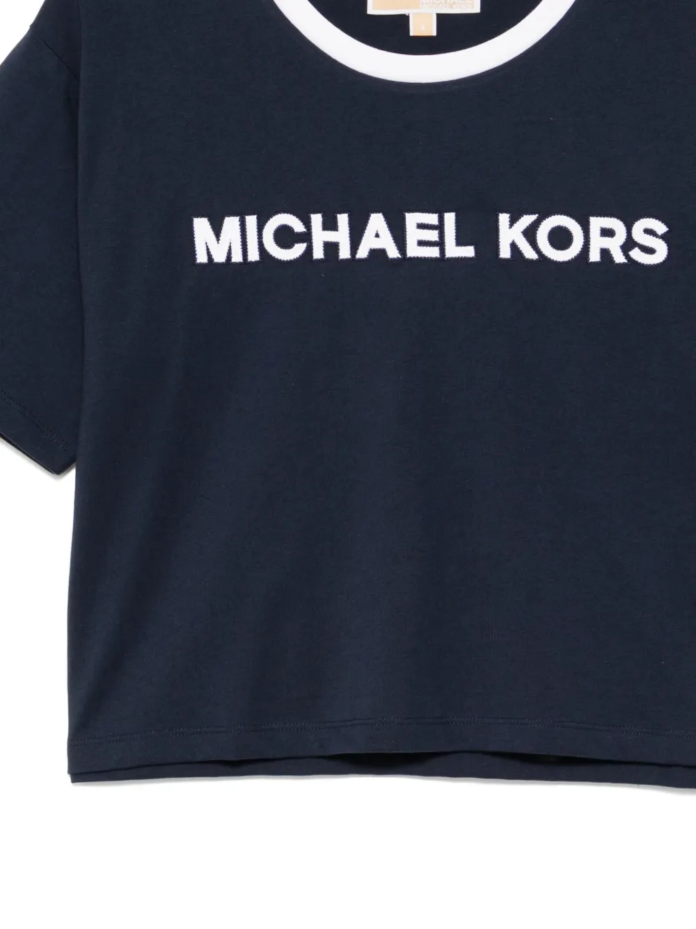 Michael Kors T-shirt met geborduurd logo Blauw