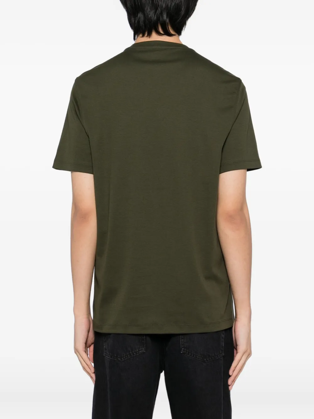 Michael Kors Logo-embroidered T-shirt In Green
