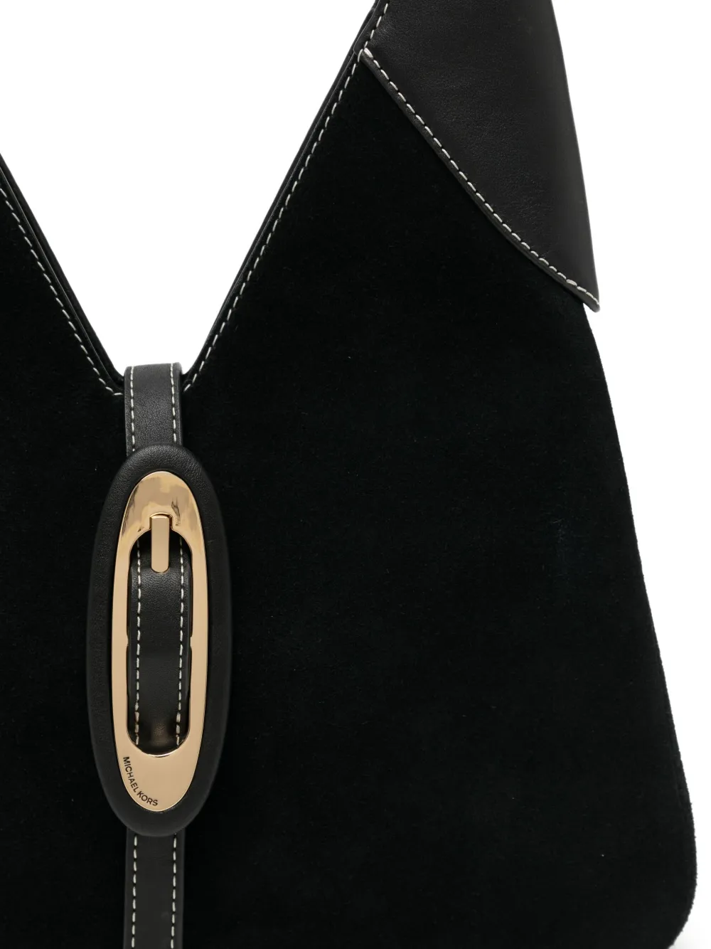 Michael Kors Medium Cornelia Hobo Shoulder Bag In Black