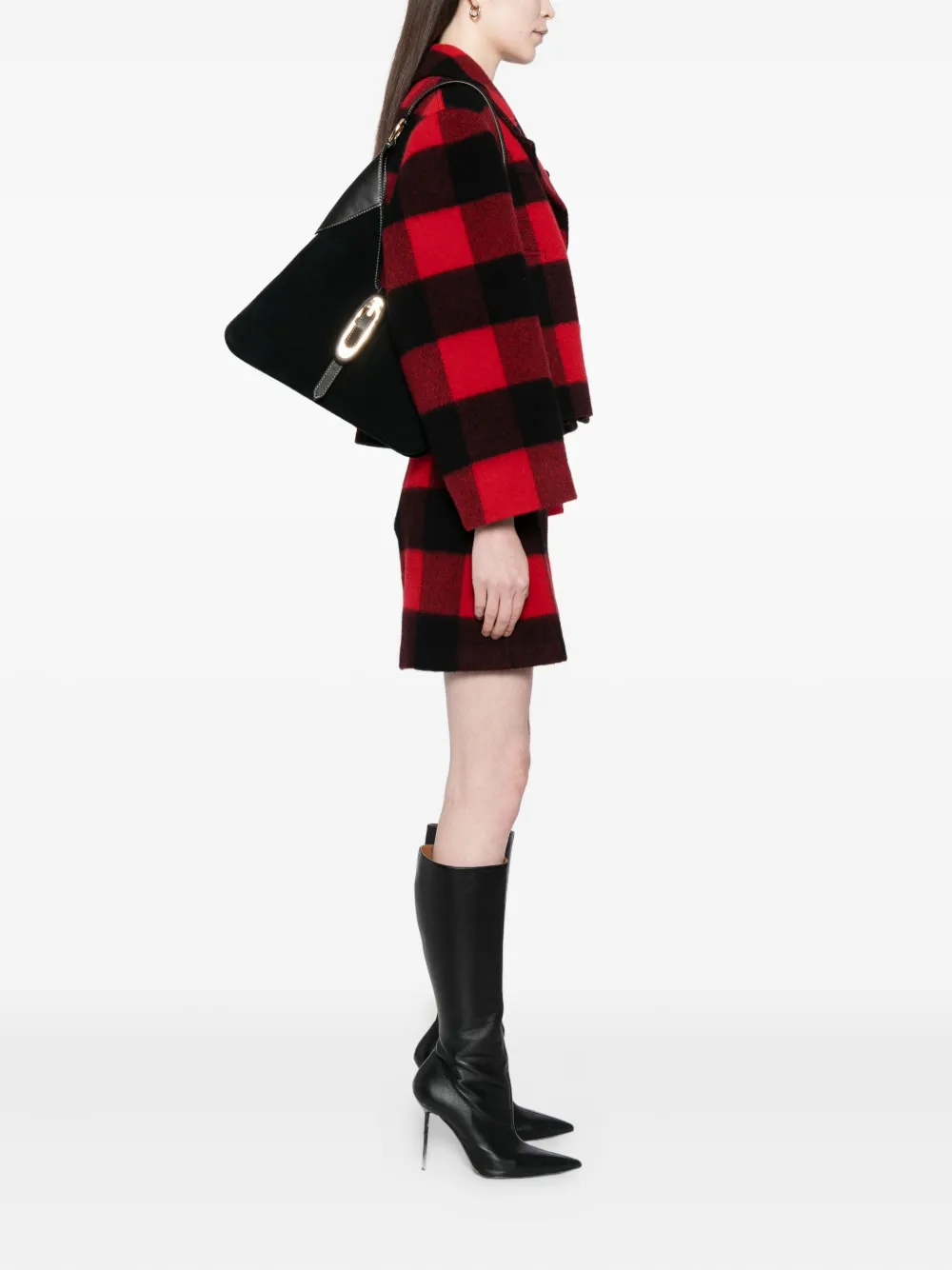 Michael Kors Medium Cornelia Hobo Shoulder Bag In Black