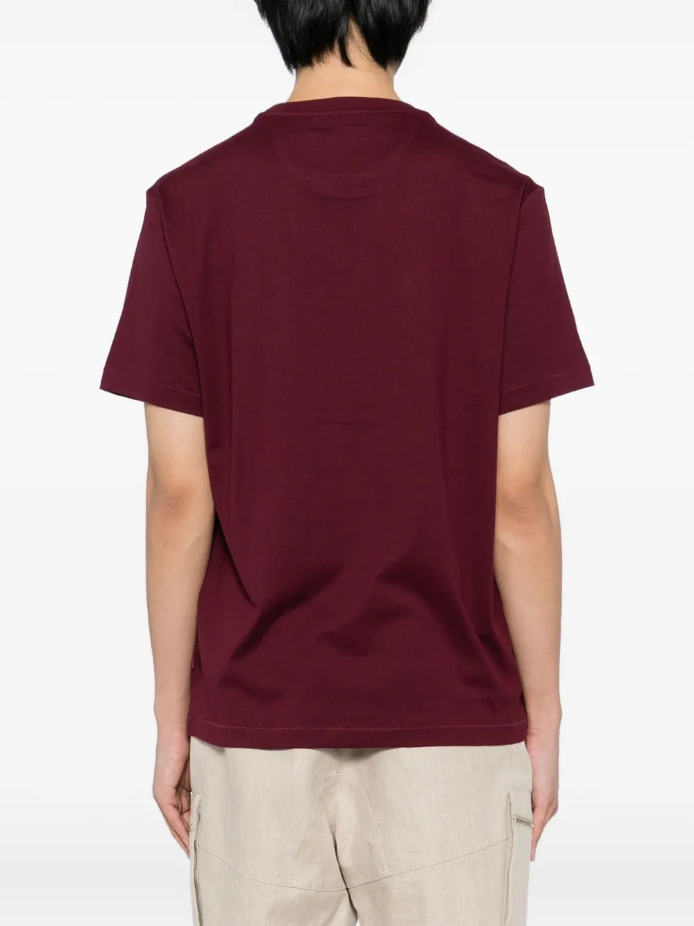 Michael Kors T-shirt met logo-reliëf Rood