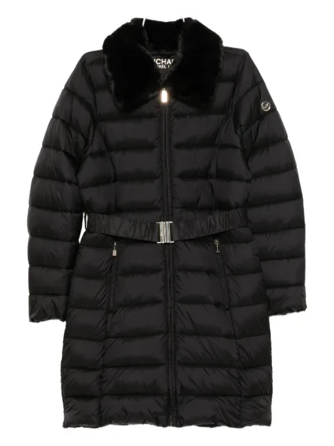 Michael Michael Kors logo-plaque padded coat