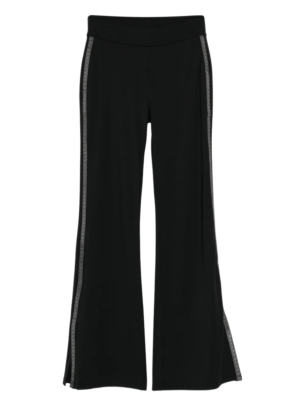Michael Kors logo-tape flared trousers - Nero
