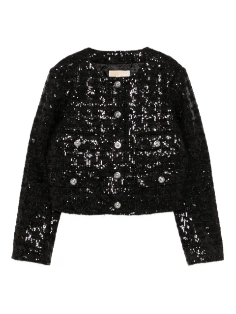 Michael Kors sequin-embellished tweed jacket