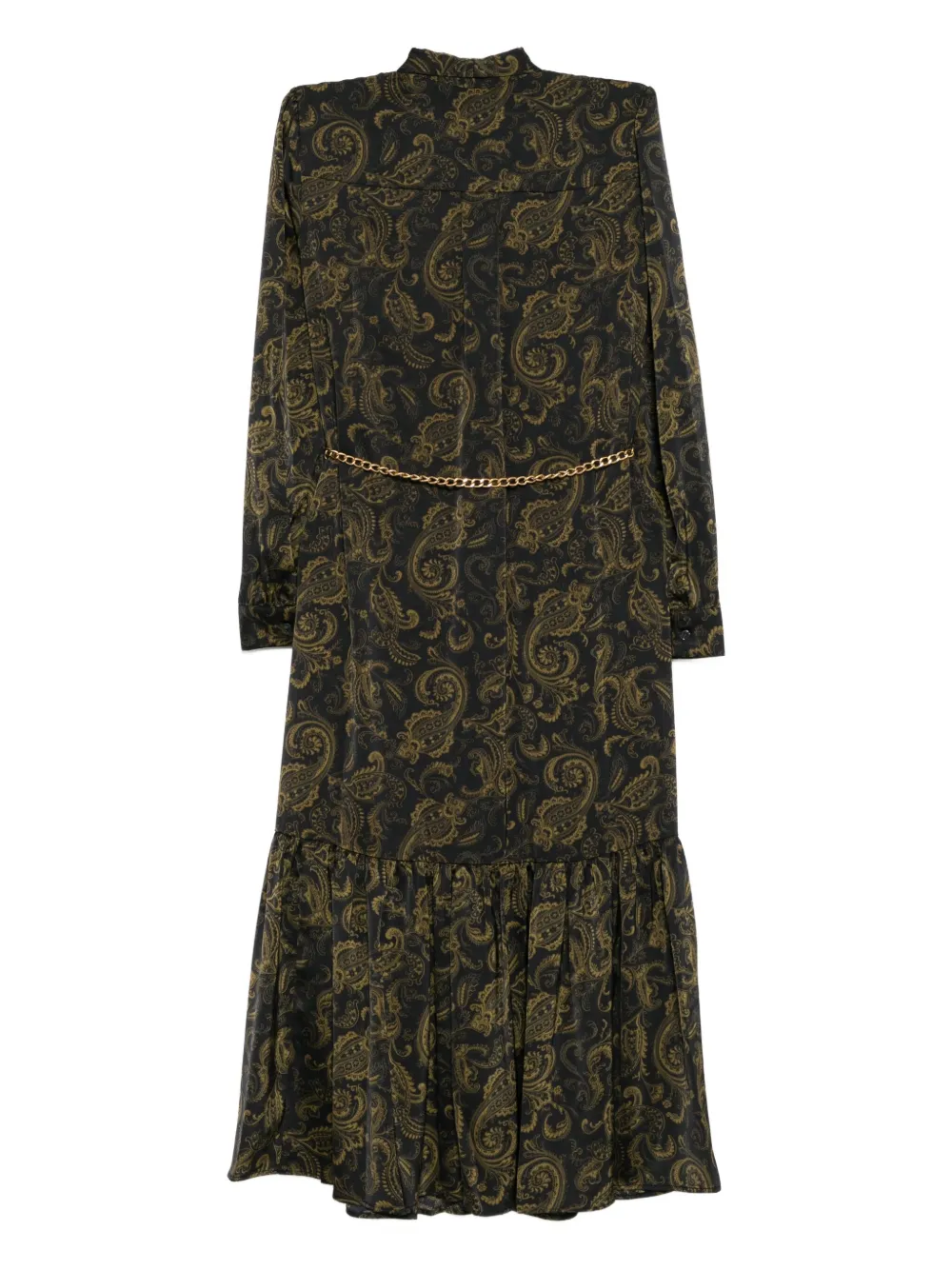 Michael Kors Midi-jurk met paisley-print - Zwart
