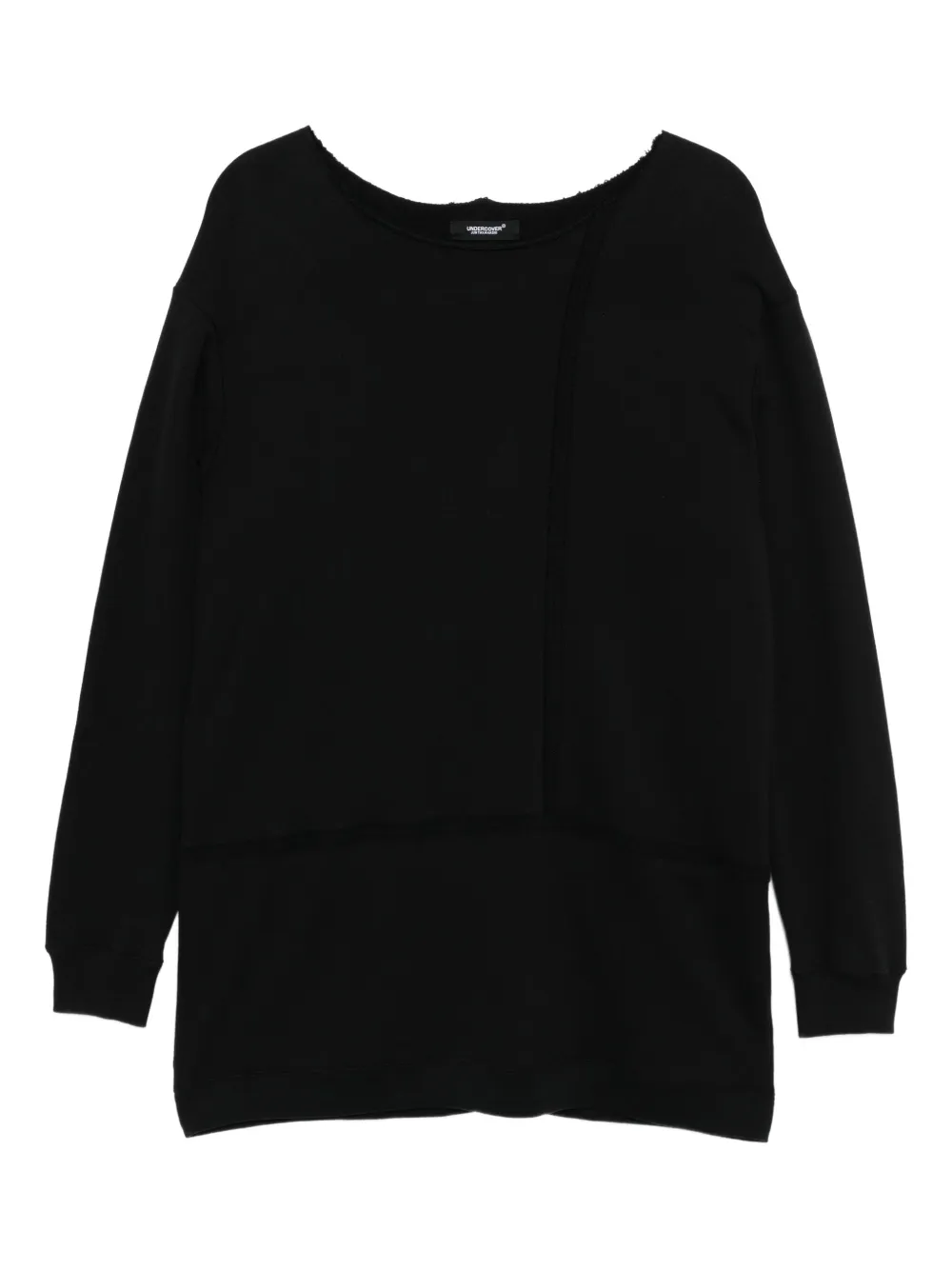 Undercover raw-edge sweater | Black | Image 1