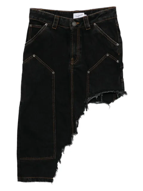 Vaquera asymmetric denim skirt