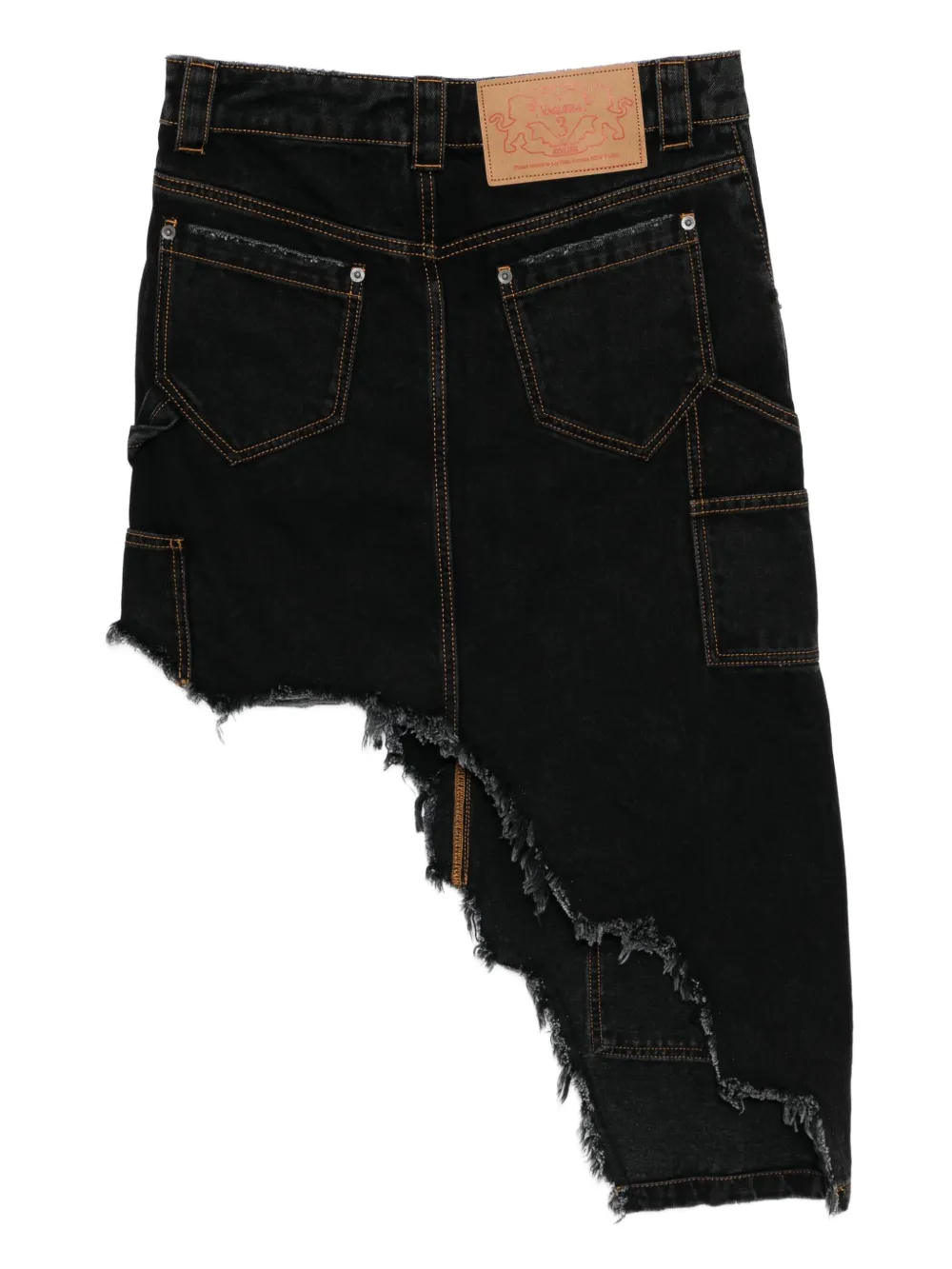 Vaquera falda de mezclilla asimétrica | Faldas asimétricas y drapeadas | Image 2