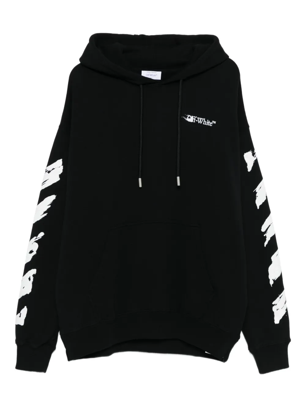 Off-White brush-stroke hoodie | Black | Image 1