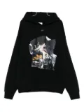 Off-White artwork-print hoodie - Black