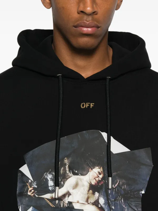 Off-White artwork-print Hoodie | Black | FARFETCH