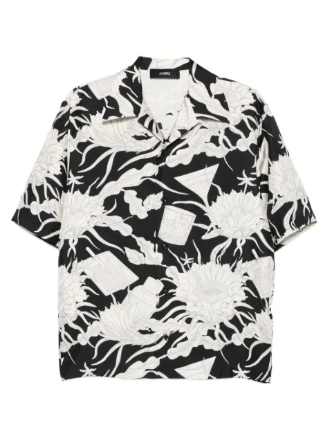 AMIRI floral-print short-sleeved shirt