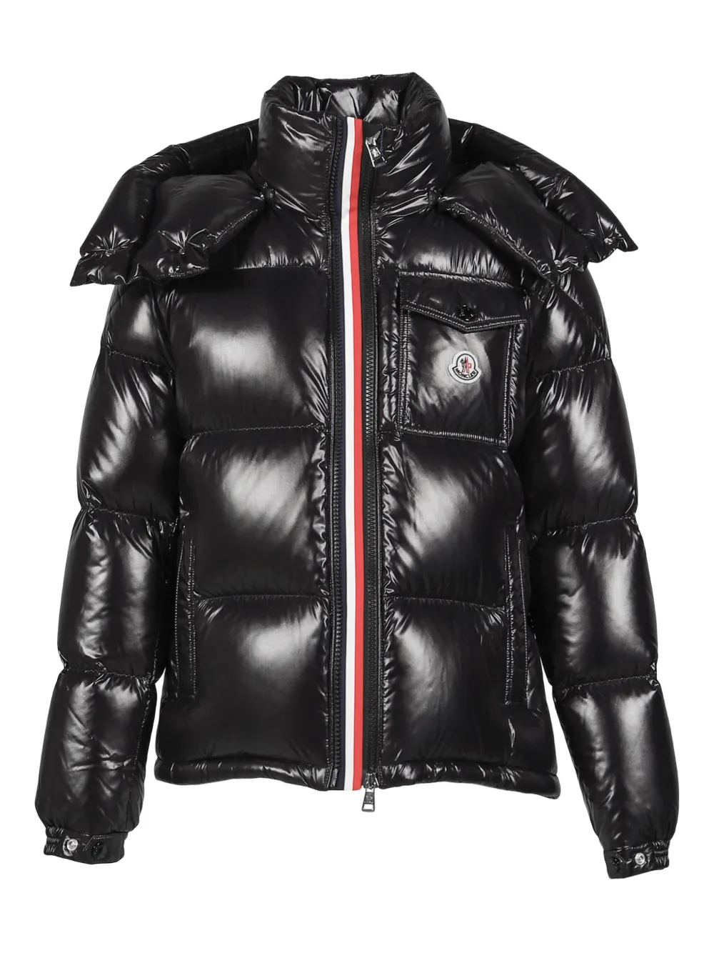 Moncler フーデッド パデッドジャケット - ブラック Moncler フーデッド パデッドジャケット - ブラック