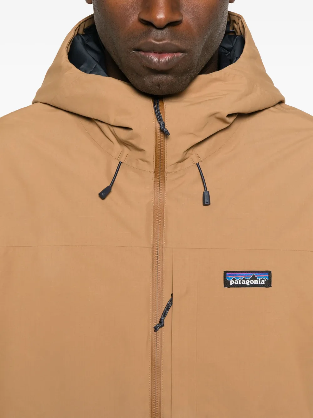 Patagonia Windshadow jack met capuchon en rits Bruin
