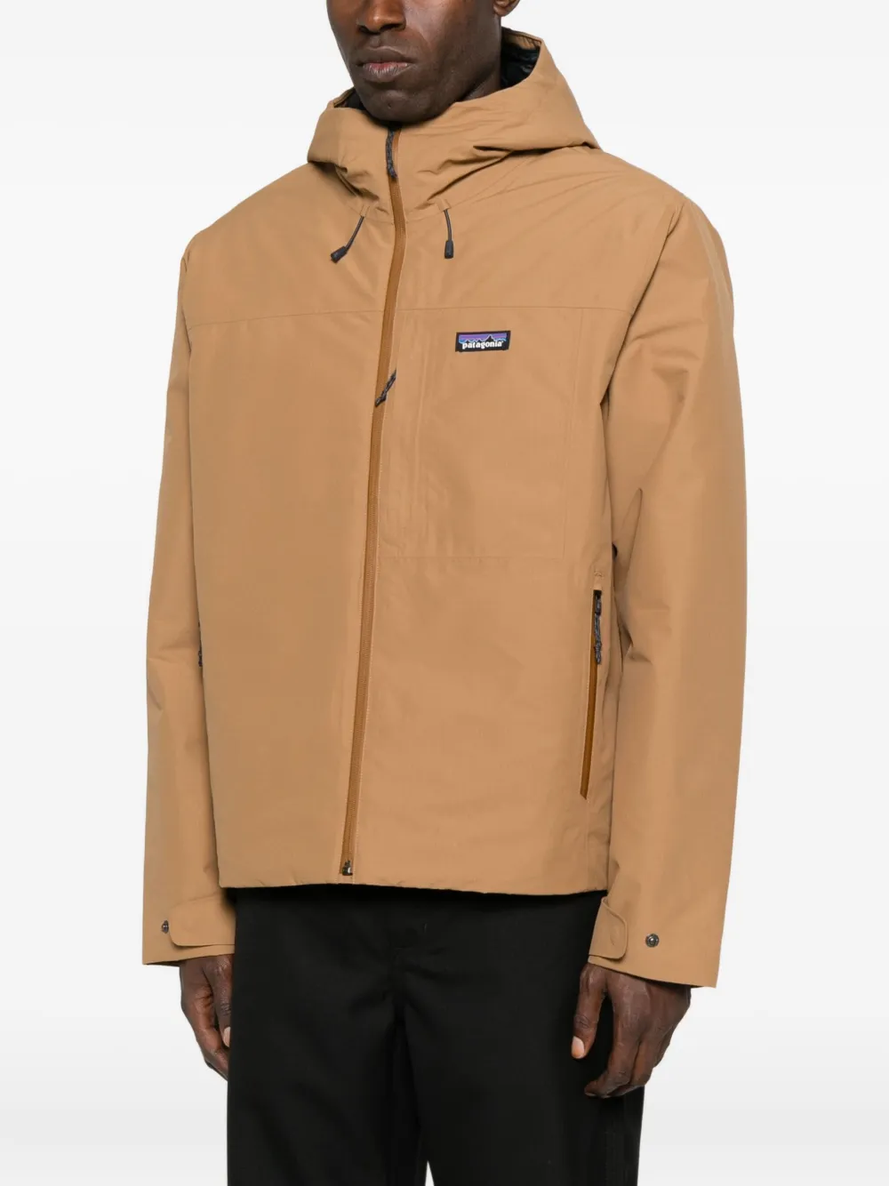 Patagonia Windshadow jack met capuchon en rits Bruin