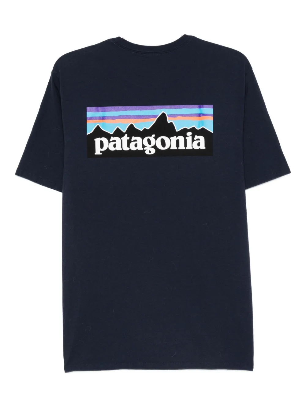 Patagonia T-shirt met logoprint van gerecycled katoen - Blauw