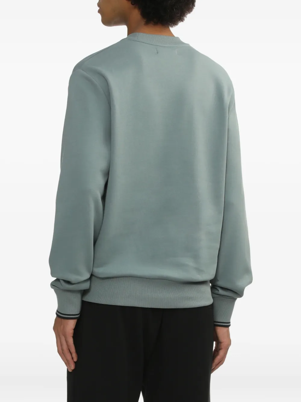 Fred Perry Sweater met geborduurd logo Blauw