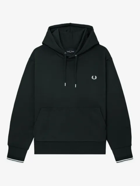 Fred Perry logo-detail cotton hoodie